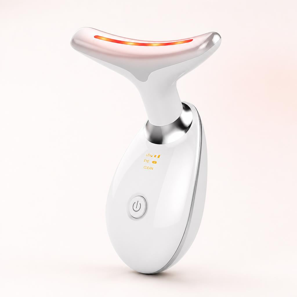 Rydo Glow sculpting wand in Porcelain White with its warm red LED light